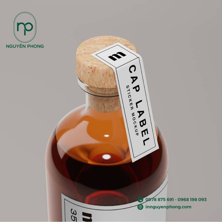 In Tem Dán Cổ Chai Lọ Giá Rẻ